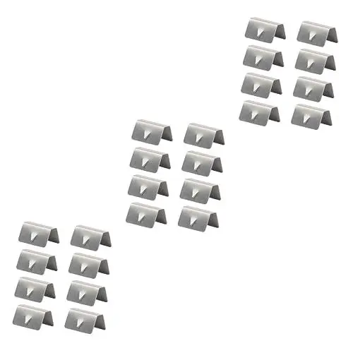 Produktbild: SEWOART 3sets Windabweiser Clips Set Edelstahl Auto Fenster Regen Kanal Clips (Einrichtung 8 Stücke * 3