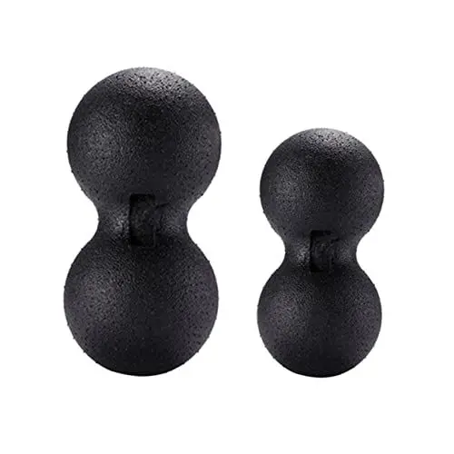 Produktbild: SEWOART Material Peanut Massage - Rücken Oberschenkel Yoga Roller - Schwarz 2er-pack