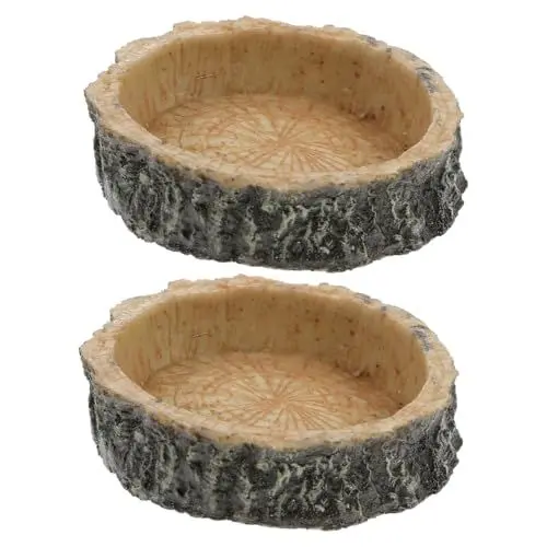 Produktbild: SEWOART Echtes Reptilien-futternapf-Set Futter- Und Wassernapf Für Schildkröten Futterspender Für Eidechsen Schlangen Schildkröten
