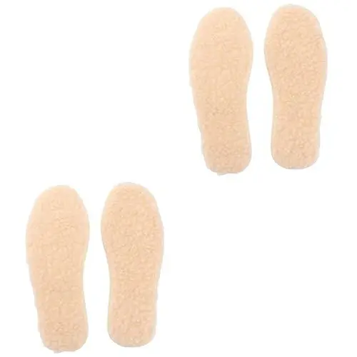 Produktbild: SEWOART 2 Paar Schuhzubehör Warme Einlegesohlen Für Jungen Und Mädchen Einlegesohlen Aus Lammhaarimitat Für Atmungsaktive Wärme Und Komfort