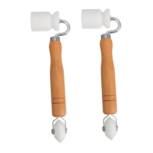 Produktbild: SEWOART Nahtroller Tapetenrolle Holzgriff Für DIY Tapezieren Rolle Handandruckrolle Bausatz