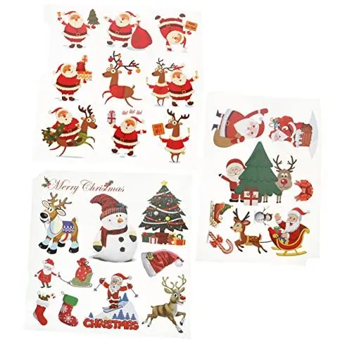 Produktbild: SEWOART Weihnachts-Patch-Aufkleber-Set 25 32 33 Stück bunte Wärmeübertragungs-Patches für Kleidung Tasche -Zubehör