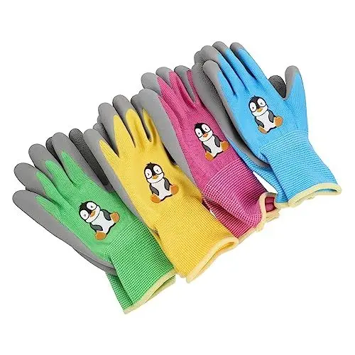 Produktbild: SEWOART 4 Paar Unisex-gartenhandschuhe Schnittfest Für Jungen Und Mädchen Für Arbeit Im Freien Sport Gärtnergeschenk Bequem Robust