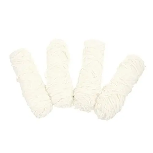 Produktbild: SEWOART 4 Stück Buntes Goldsamtgarn Häkeldecken Schal aus Wolle grobes Wollgarn Deckengarn strickset Knitting Set Häkelnadel Schalfadenmaterial Chenille-Wolle Chenille bunter Goldsamt Weiß