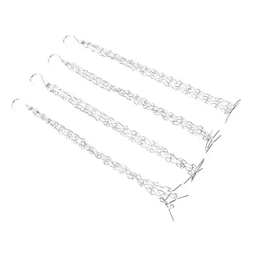 Produktbild: SEWOART 4 Stück Kette zum Aufhängen von Blumenkörben Blumenampeln für draußen Metallpflanzen Zimmerpflanzen Anlage Blumentopfkette Pflanzentopfkette drinnen Blumenkorb Bazilisch schmücken