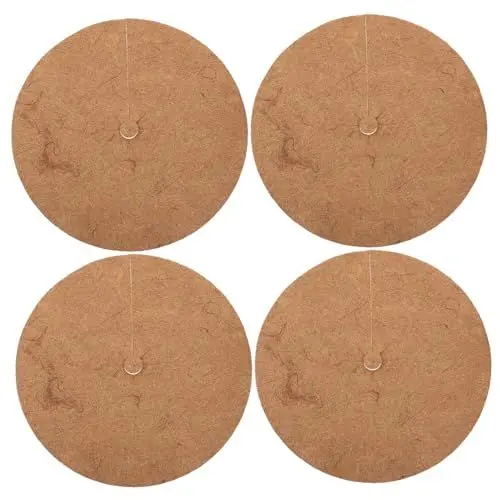 Produktbild: SEWOART 4 Stück Kokospalmenmatte Baumstammschutz Für Den Winter Baummulchring Baummulchmatte Baumbodendecker Baumstammschutzgitter -Liner-trog Baumschützer Kokosfaser Light Brown