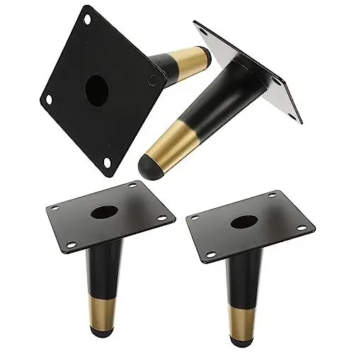 Produktbild: SEWOART Ersatz-sofabeine Aus Metall 4er-Pack Schräge Kegelfüße Für Couch Modernes Möbelbein-Set Beinverlängerungen Aus Metall Für Kommoden