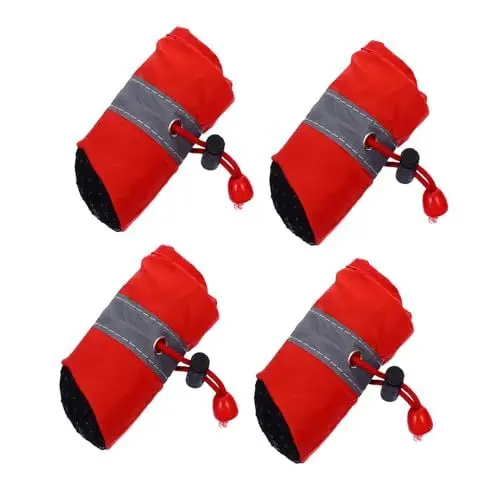 Produktbild: SEWOART 4pcs Weihnachten Haustier Schuhe rutschfeste Stiefel Hund Festival Kostüme Für Medium Große