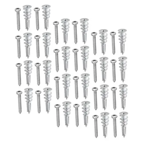 Produktbild: SEWOART 50 Sets Hochleistungs-trockenbauanker-schrauben-kit Wandanker Für Trockenbau-selbstbohrschrauben-reparatur