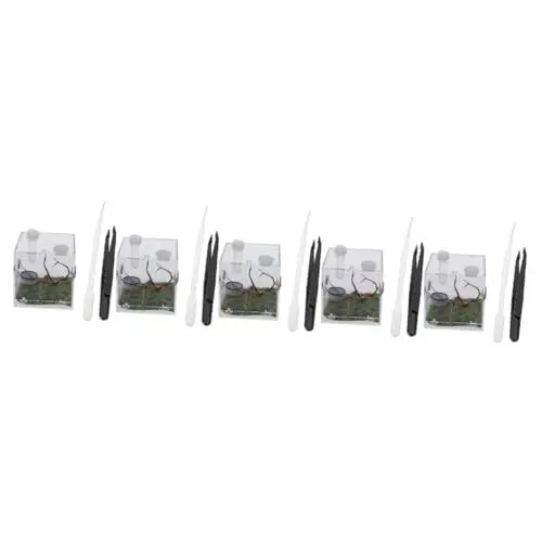 Produktbild: SEWOART 5 Sets Tragbare Spinne Lebensraum Box Für Spinne Zucht Pflege Springen Insekten Träger Käfig