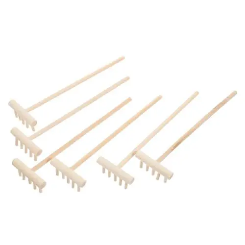 Produktbild: SEWOART Sandkasten-mini-rechen-Set 6-teilig Gartenrechen Für Den Schreibtisch Miniatur-rechen Werkzeuge Für Den Schreibtisch Gartenbedarf