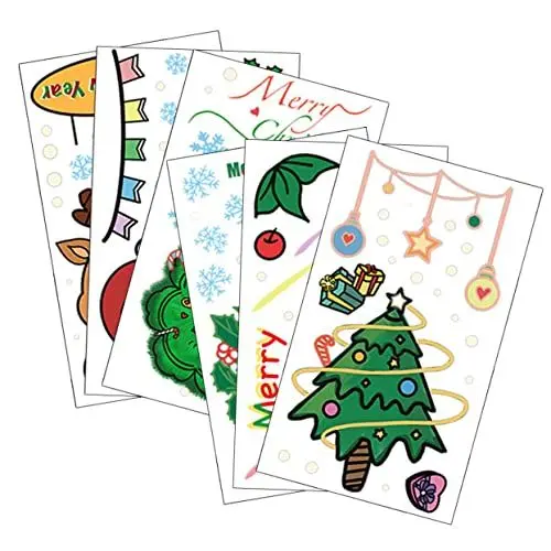 Produktbild: SEWOART 6St Weihnachtsfensteraufkleber entfernbare weihnachtswandtattoos Schneemann-Fensteraufkleber Weihnachtsfensterbilder Fensterdeko Weihnachten Schmücken Dekor Weihnachtsabziehbilder