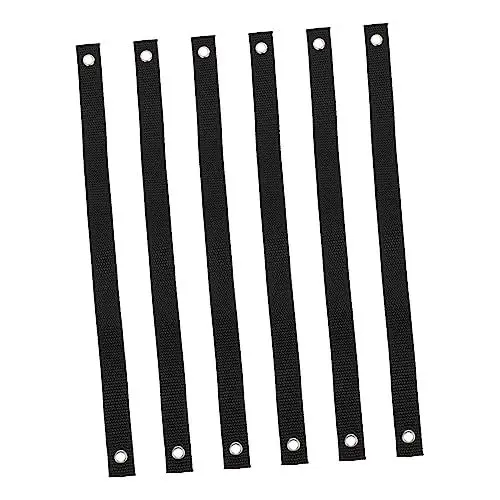 Produktbild: SEWOART 6St schwerer Baumgürtel Gartentüllenband Baumpfahlgurt Bausatz zum Aufhängen von Baumschaukeln stahlkabel Baumsicherung Yard-Ösenband Pflanzenfixierungsseil Rostfreier Stahl Black