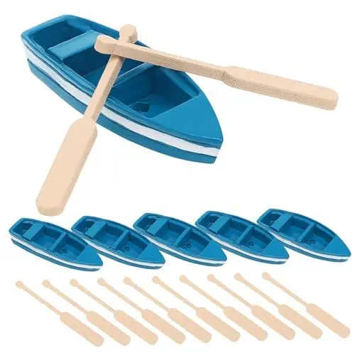 Produktbild: SEWOART 6 Pcs Boot Dekorationen Mini Holz Segelboot Ornament Für Schlafzimmer