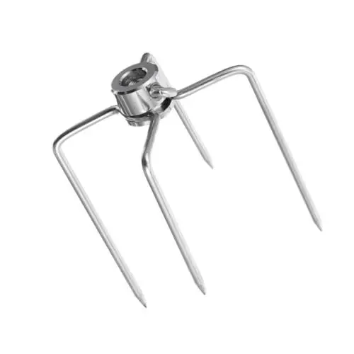 Produktbild: SEWOART Edelstahl Grill Rotisserie Fleischgabeln 1 Stück Ideal Für Spießbratengrill Grillgabel Für Hähnchen Langlebig Und Rostfrei Perfekt Für BBQ