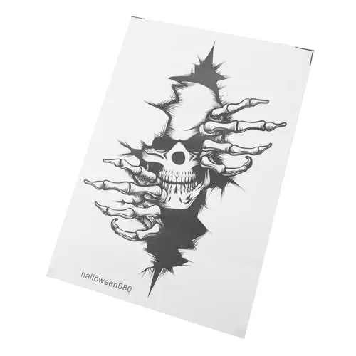 Produktbild: SEWOART -wandaufkleber Halloween- -aufkleber Für Heimdekoration Wohnzimmer Schlafzimmer Küche Fenster Tür Selbstklebender Pvc-aufkleber 22 X 32 Cm
