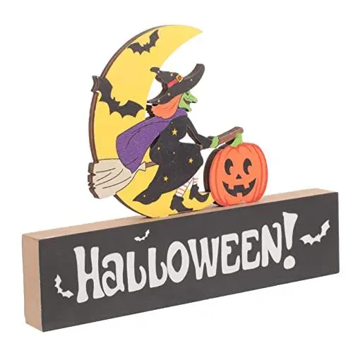 Produktbild: SEWOART Halloween Tischdekoration Holzschild Kürbis-herzstück Für Zuhause Party