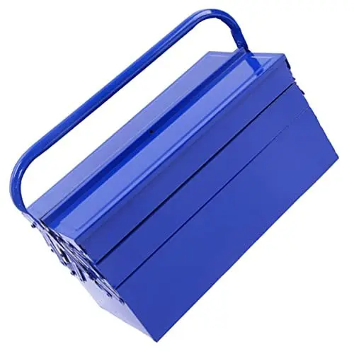 Produktbild: SEWOART Kasten Tragbares Blechwerkzeug Heimwerkzeuge Werkzeugbehälter Auto-Werkzeuge Mechanik-Werkzeuge Metallkoffer Tackle-Box-Organizer LKW Eisen Blechwerkzeuge