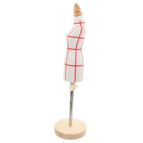 Produktbild: SEWOART Kleiner 1/4 für Damen Tragbare Schneiderbüste Elastischem Baumwollstoff für Modeunterricht Stoffpräsentation und Puppenkleider Design Beige