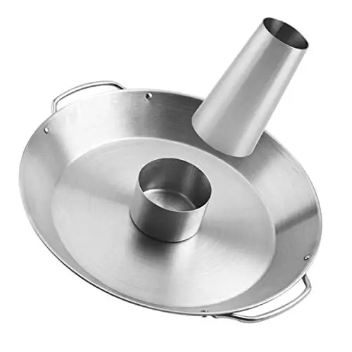 Produktbild: SEWOART Praktischer Hähnchenbräter Grillhähnchenhalter Grillständer Aus Edelstahl Silber Für Saftige Grillhähnchen BBQ