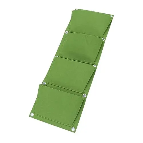 Produktbild: SEWOART Vlies-Pflanzbeutel Wand blumentopf saftige Pflanzgefäße zimmerpflanzen wasserspeicher Töpfe für Pflanzen vertikal hängende Pflanzgefäße wandmontierte Pflanztasche drinnen gefühlt