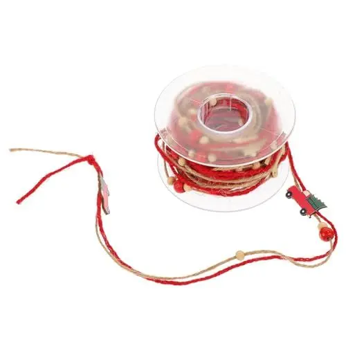 Produktbild: SEWOART Weihnachtsdekorationsband Weihnachtsband ribbon weihnachtsbaum trimmen seil Leinenband für kleine Weihnachtsdekorationen dekoratives für Weihnachten Holz