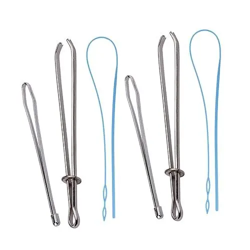 Produktbild: Sewroro 2er Set Zugband Einfädler Für Hosen Und Kleidung Nähzubehör Für DIY Projekte Inklusive 2 Und 1 Blauen Einfädler