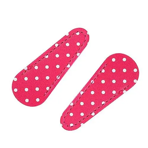 Produktbild: Sewroro 2St Scherensatz Scheren-Sicherheitshülle zarte Scherabdeckung Nähscherenscheide Schutz für Schere verbandsschere astschere Scherenschutz aus Leder Scherenschutzhülle Haut Rosy