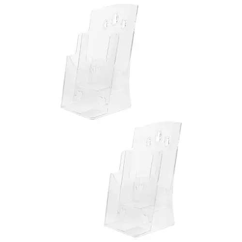 Produktbild: Sewroro 2st A6 Datenrack Prospektständer Wandprospekthalter Desktop-organizer Broschürenhalter Für Die Wand Aktenhalter Für Den Schreibtisch Datei-organizer-rack Tisch-flyerständer P.s