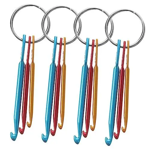 Produktbild: Sewroro Stricknadel-set 4-teiliges Häkelnadel-set Für Garn Stark Und Perfekt Zum Häkeln Von Pullovern