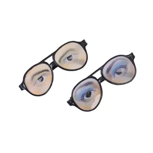 Produktbild: Sewroro Geschenk 2Pcs Neuheit Brille Kreative M?nnliche Lustige Augen Brille Streich Augen Verkleidung Brille Party Requisiten Trickspielzeug (Zufallsstil) Goodie Bag Füllstoffe