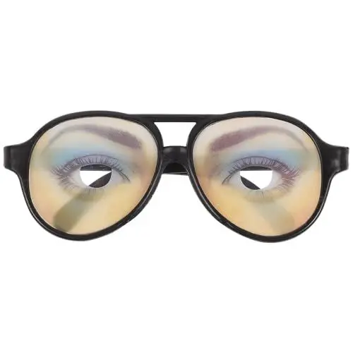 Produktbild: Sewroro Verkleidung Brille Neuheit Brille Kreative M?nnliche Lustige Augen Brille Streich Augen Verkleidung Brillen Party Requisiten Trickspielzeug (Weiblich) Kreative Brille
