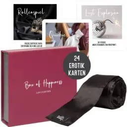 Produktbild: Sex Gutscheine inkl. Augenbinde für Paare - 24 Gutschein-Karten für Liebe, Sex & Leidenschaft Erotisches Geschenk zum Valentinstag | Geschenk Valentinstag Geburtstag für Mann, Frau, Partner