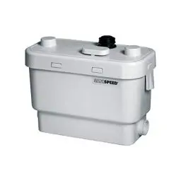 Produktbild: SFA 0026P Hebeanlage SANISPEED + - Durchsatz > 6000 L/h, Max. Förderdistanz vertikal x horizontal 7 x 70 m, weiß