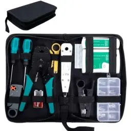 Produktbild: SGILE 12 in 1 Netzwerk Werkzeug Set für RJ45, RJ11, RJ12, Reparaturwerkzeuge, Kabeltester Kit, Patchkabel Tester, LAN Kabel Tester für DIY Haushalt Computer Wartung
