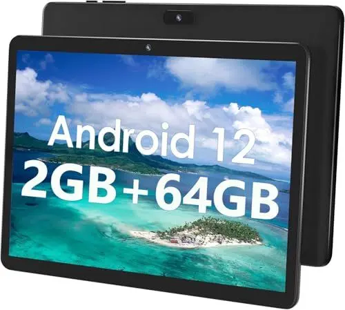 Produktbild: SGIN Tablet 10,1 Zoll Touchscreen, 2 GB RAM, 64 GB ROM, Android 13, Tablet mit IPS 800 x 1280 HD, Telekamera 2 MP + 5 MP, Bluetooth 5.0, WiFi 2,4 G, GPS, Akku 5000 mAh