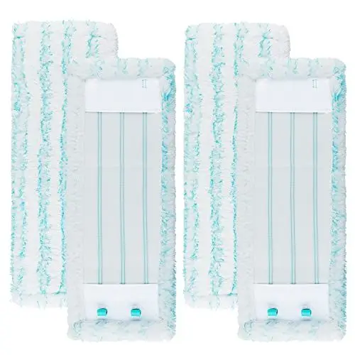 Produktbild: Sgizoku 4 Stück Wischbezüge für Profi XL Micro Duo/Profi XL Cotton Plus Bodenwischer, 2-Faser-System Ersatzbezug mit Spezialborsten für Alle Bodenarten mit starker Wasseraufnahme und Dekontamination
