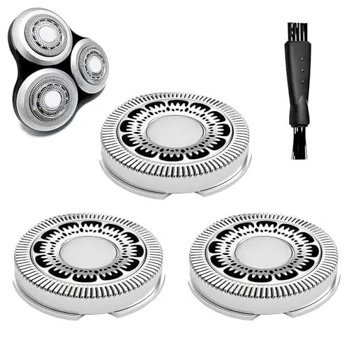 Produktbild: SH90/72 Ersatzscherkopf Scherkopf für Series 9000(S9xxx) 8000(S8xxx) SW97xx - Ersatzklingen für sh90 Scherköpfe Rasierer Herren Scherköpfe für 9000 Serie Kompatibel,Nicht Original (3 Stück)