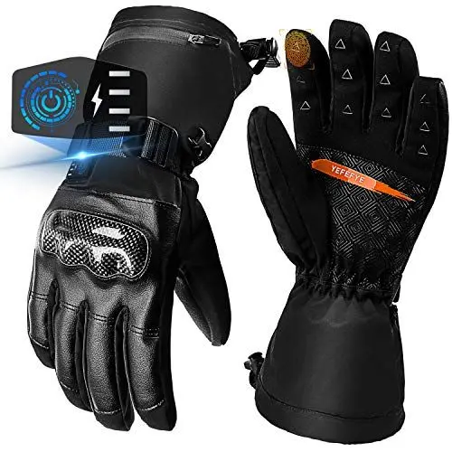 Produktbild: SHAALEK Beheizte Handschuhe Herren Damen - 7.4V Beheizbare Handschuhe Akku Beheizte Motorradhandschuhe Wiederaufladbar