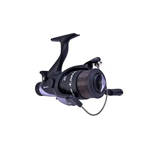 Produktbild: Shakespeare Cypry FS Freespool Angelrolle – Rolle zum Karpfenangeln – Karpfen, Barben, Schleien, Brassen, Schwarz/Silber, 40