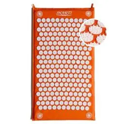 Produktbild: ShaktiMat (Das Original seit 2007) Akupressurmatte zur Entspannung für Rücken, Nacken, Füße, Ethische Handarbeit, orange