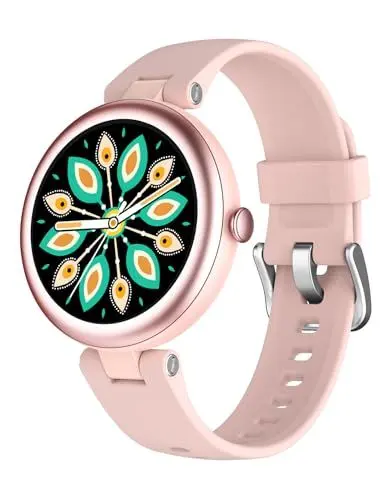 Produktbild: SHANG WING Lynn Smartwatch Damen,1.1 Zoll Klein Touchscreen Fitnessuhr Damen,Klein Stilvoll Fitnessuhr mit Schrittzähler Schlafmonitor SpO2-Überwachung Pulsuhr Smartwatch für Android iOS