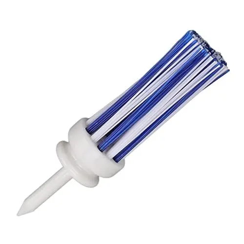 Produktbild: Shanrya Sport Tee, Golfball Brush Tee schlagfest tragbar universell für Lange Schläge(83mm-weiß-blau)