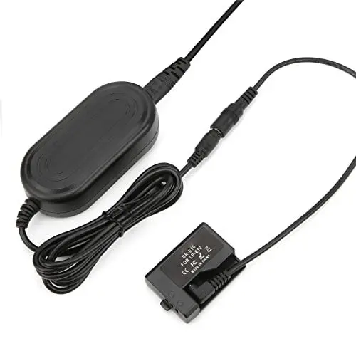Produktbild: Voluxe LP-E10 Dummy-Akku-Kit, Wechselstromadapter-Koppler 100-240 V, tragbar, für Kiss X50 für 1200D für 1100D für Rebel T3(#3)