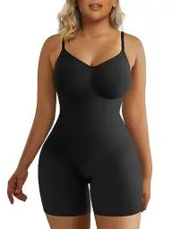 Produktbild: SHAPERX Shapewear für Damen Figurformender Body Shaper Bauchweg Formende Bodys Abnehmen Shaping Bodysuit, UK-SZ5218-Black-2XL/3XL