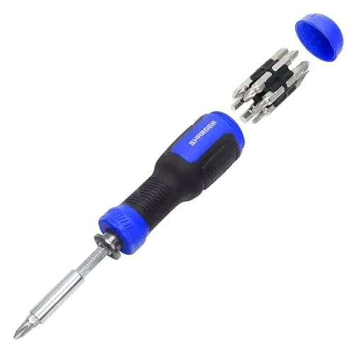 Produktbild: SHARDEN Multibit Schraubendreher 13-in-1 Magnetische Bohrer Verlängerung Schraubendreher Set Multitool All in One mit Torx, Schlitz, Kreuzschlitz, Sechskant,Pozidriv und 1/4 Mutternschlüssel