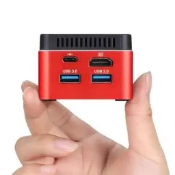 Produktbild: Sharevdi Mini PC NUC Box, Win 10 with Licence Mini Desktop PC, In-tel J4125 (bis zu 2.7GHz) 4C/4T, 8G DDR4 256GB SSD 4K UHD/Dual-Band WiFi5.0/BT5.0/USB3.0/HD/Type-C/TF Slot for Business/Haus/Schule