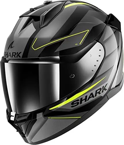 Produktbild: SHARK, Integraler Motorradhelm D-SKWAL 3 SIZLER Black / Grey / Yellow Kay, XXL