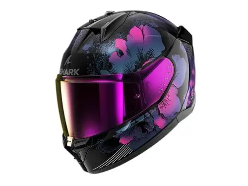Produktbild: SHARK, Integraler Motorradhelm D-SWKAL 3 MAYFER, Black violet glitter KVX, Größe M