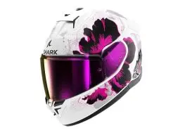 Produktbild: SHARK, Integraler Motorradhelm D-SWKAL 3 MAYFER, White violet anthracite WVA, Größe M